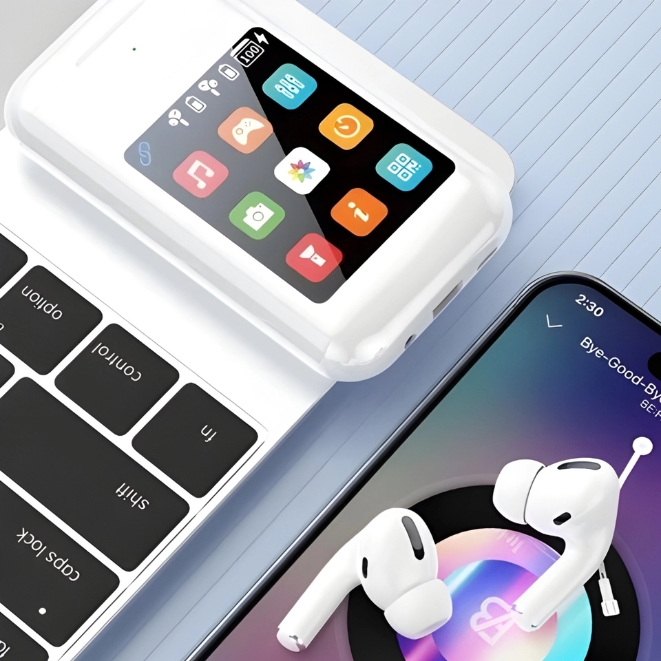 fone de ouvido 3in1 Power Bank Com Tela 2.8 Polegadas Bluetooth Com Muitas Funções J-60 - 5