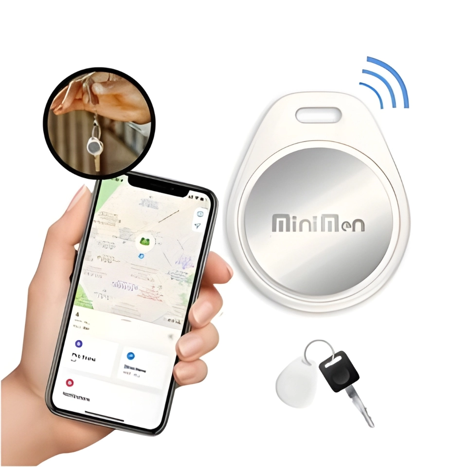Rastreador Mini Tag Objetos Pets Mochilas Compatível Iphone Branco - 1