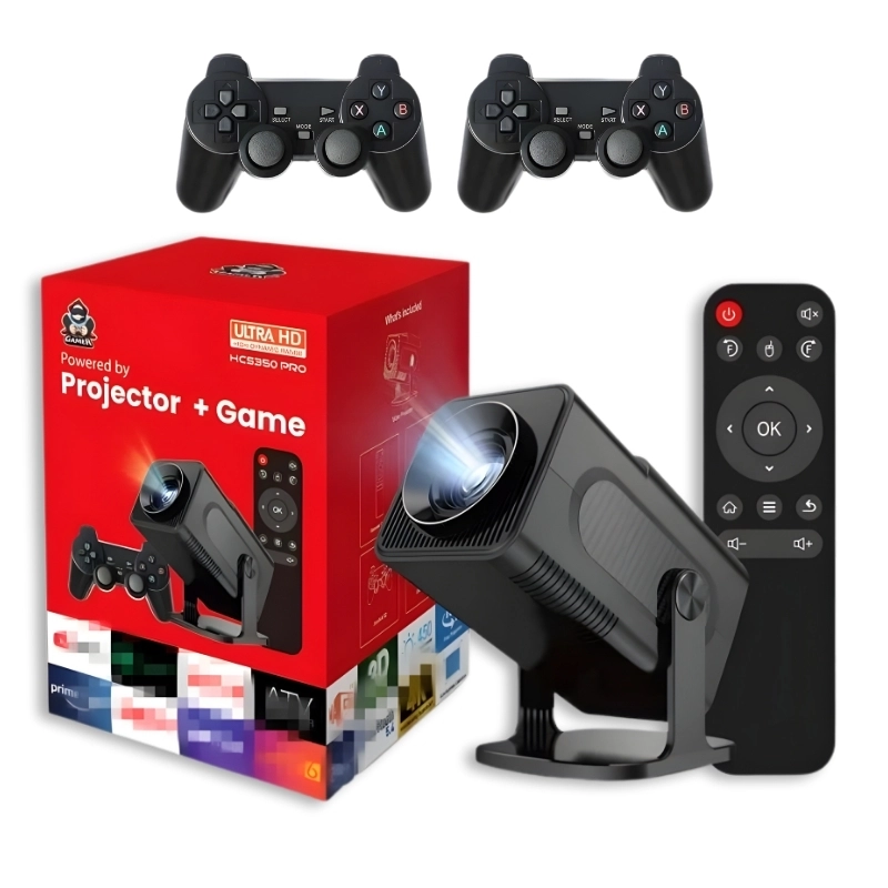 Projetor de Video Game 4K Full HD Android Smart Wifi Cinema Bluetooth Com Controle de Jogo - 1