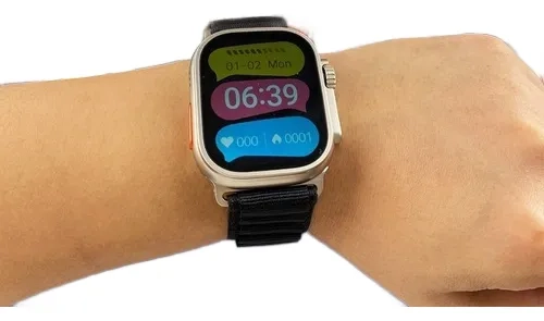 Smartwatch Relógio Inteligente 7 em 1 com 7 Pulseiras – Tela Infinita 2.01", Bluetooth 5.0, Monitor de Saúde e Chamadas - 7