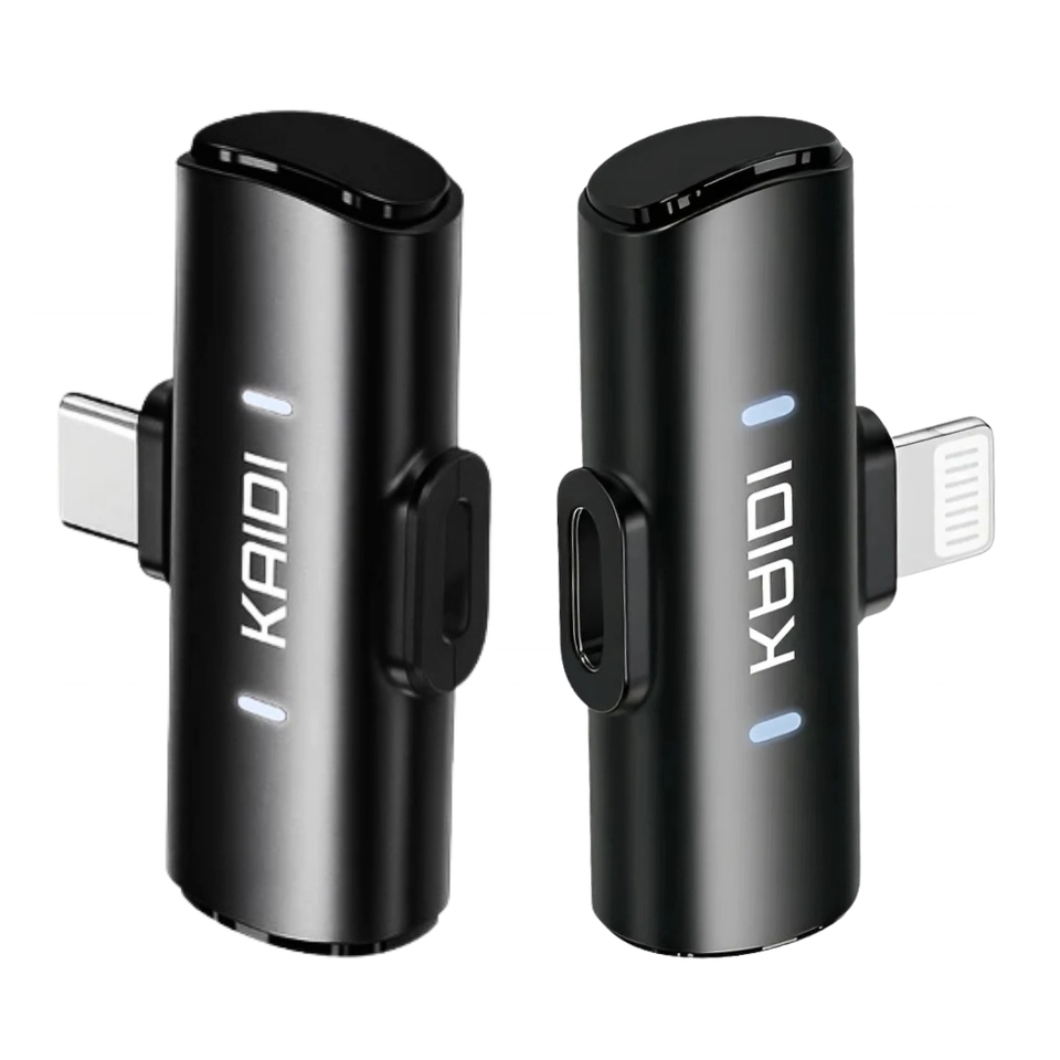 Microfone de Lapela Sem Fio KAIDI KMF4-C – Tipo-C, Maginético e Alta Qualidade de Som Bateria Longa, Compact - imagem 4