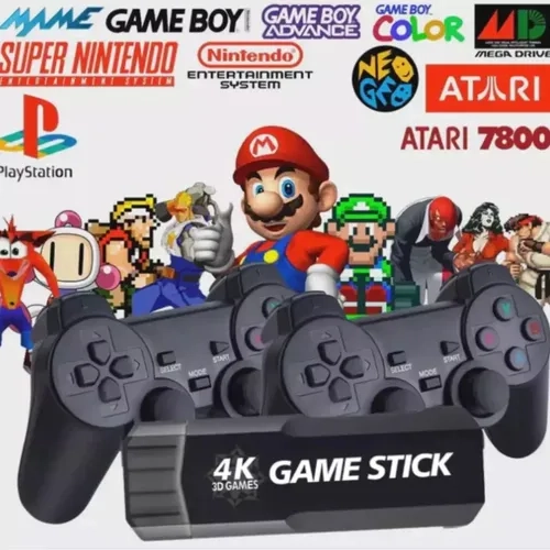 Game Stick Gd10 37000mil Jogos 64gb 2 Controles Sem Fio-Pronto De Entrega Retro Para PSP PS1 GBA - 4
