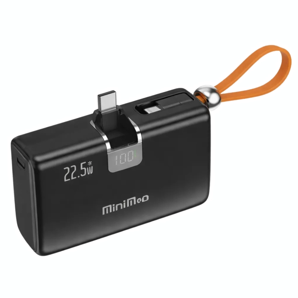 Carregador Portátil Mini Power Bank 10000mAh Com 02 Saídas Tipo-C / Lightning Minimen - 3