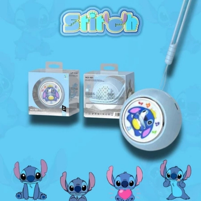 Mini Caixa de Som Stitch Bluetooth Som Alto, Luz LED e Design Exclusivo – Fofa e Potente! - imagem 5