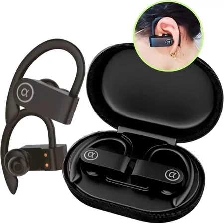 Fone Ouvido Bluetooth 5.3 Sport Orelhas Penduradas Sem Fio IPX5 A'GOLD FN-B21 Academia Corrida - 3