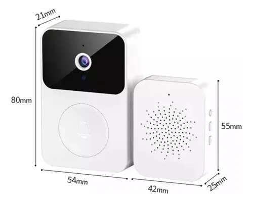 Campainha Inteligente Interfone Câmera Áudio Wi-fi Protetora - 6