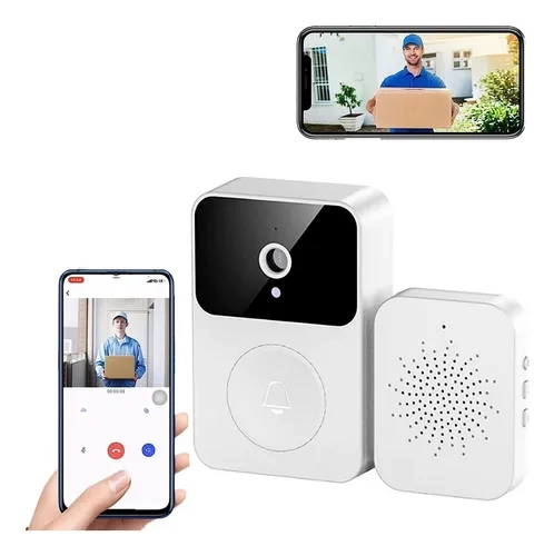 Campainha Inteligente Interfone Câmera Áudio Wi-fi Protetora - 3