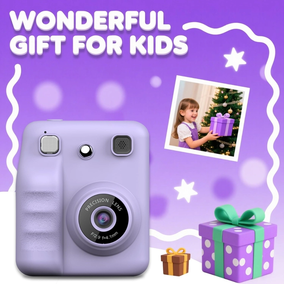Camera Infantil Digital Filmadora Infantil Mini Maquina Fotografica Infantil Fotografa E Filma Tira Foto De Verdade - 2