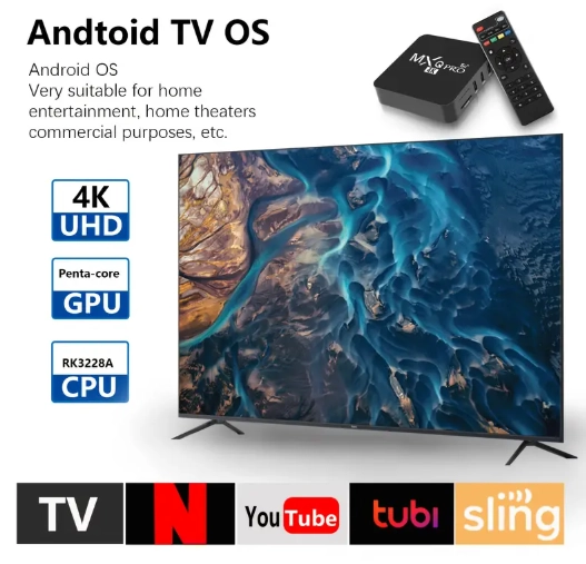 TV Box MXQPRO Quad-Core, Saída 4K Ultra HD, WiFi Dual-Band (2.4G/5G), Wireless 4.0, Assistente de Voz do Google, 2x USB 2.0, Player de Mídia Inteligente, Design Minimalista, Construção Durável - 5