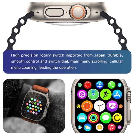 T800 Ultra 2 Series 9 Resposta Ao Gesto Smart Watch Carregador Sem Fio À Prova D'água - 3