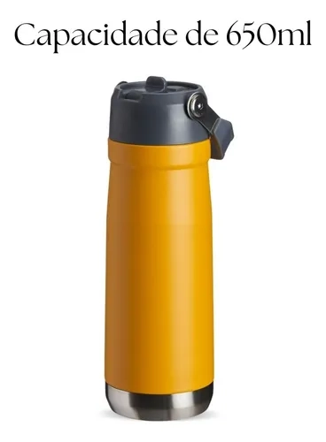 Garrafa Térmica Original Flip Straw 650ml Lagoon De Agua - 3