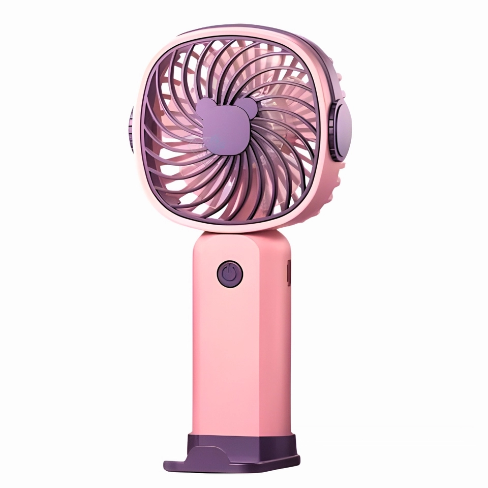 Mini Ventilador Recarregável Portátil De Mão Mesa Usb 3 velocidades - 3