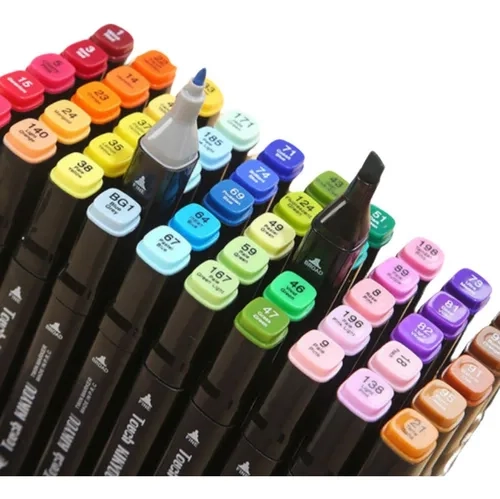 Canetinha Touch Marcadores C/ Bolsa 36 Cores Ponta Dupla - 3