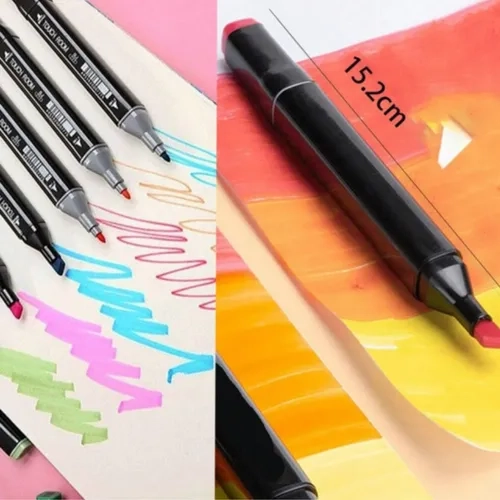 Kit Livro De Colorir Stitch + Canetinhas Coloridas Touch Marca Texto, Ponta Dupla (0,1mm e 6,0mm) – Traços Finos e Áreas Grandes  - 3