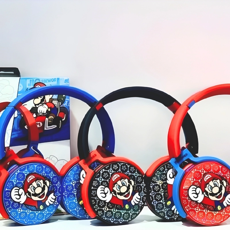 Fone de ouvido Bluetooth Sem Super Mario Cartoon headphones JB MA-1 - 3