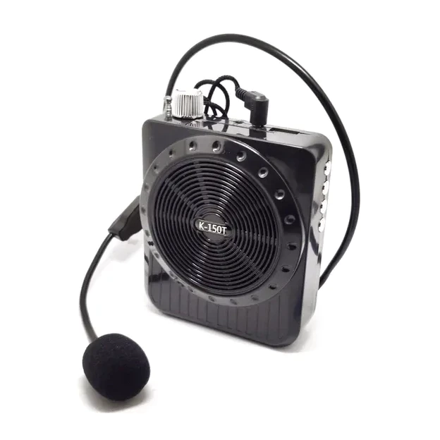 Rádio Megafone Amplificador Voz Multifunções Usb Fm Caixinha Cintura Usb Microfone Professores Palestrantes - 2