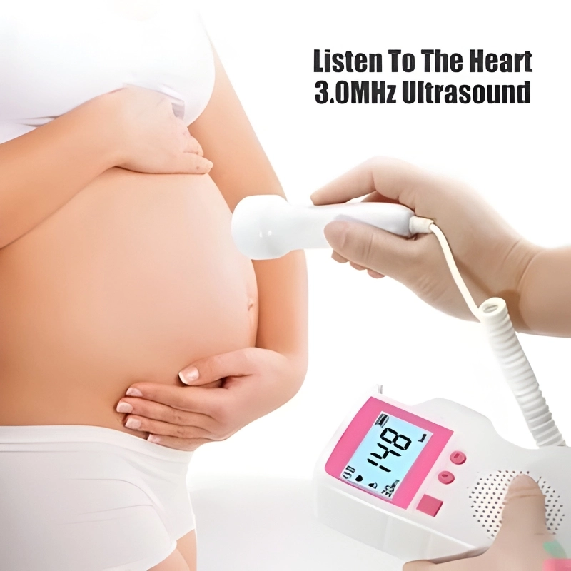 Doppler Fetal Portátil - Monitor Cardíaco para Bebê com Display LCD e Áudio - 3