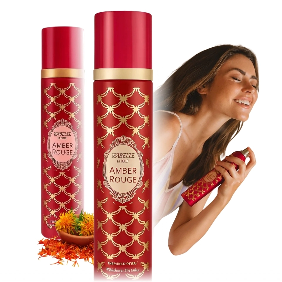 Body Splash Amber Rouge 300ml Marca Isabelle La Belle Floral - imagem 1