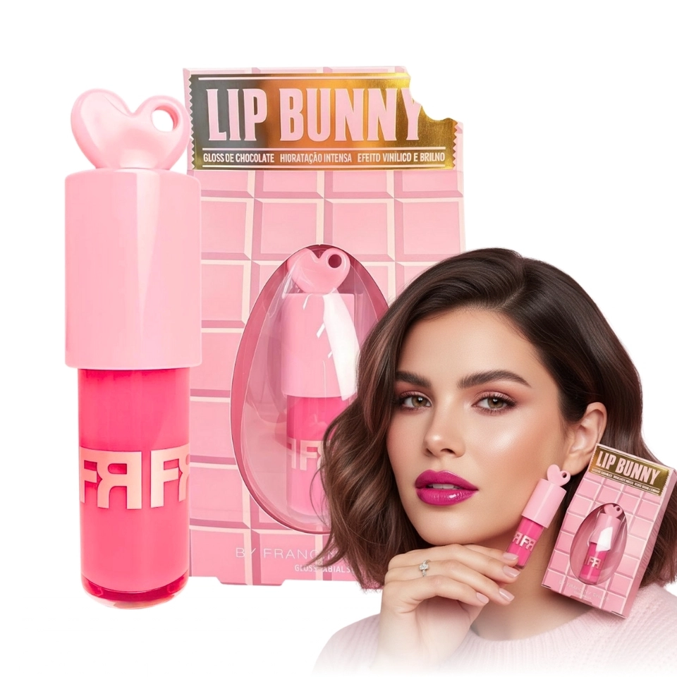 Franciny Ehlke Gloss Lip love hidratante labial de sabor lip bunny rosa gloss labial - 1