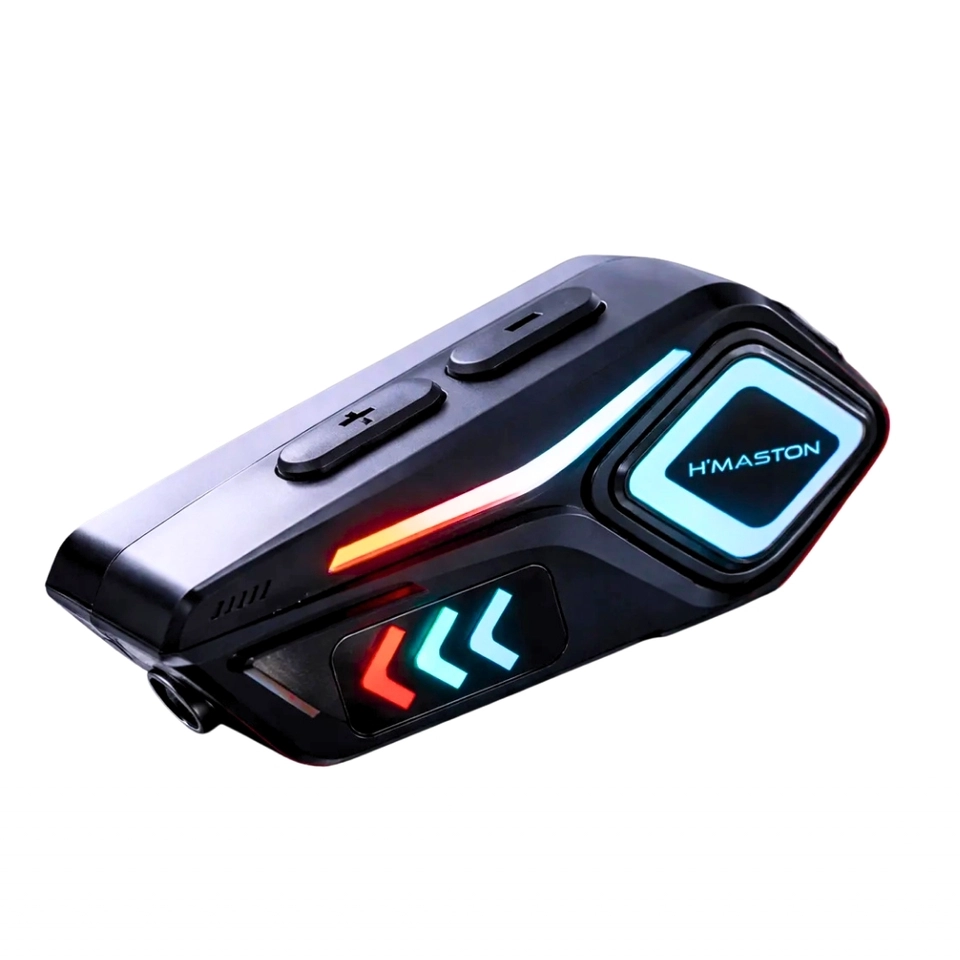 Fone de ouvido bt para capacete ANC Bluetooth 5.4 LED IP65 Tipo-c 40H H'maston MT-02 - imagem 3