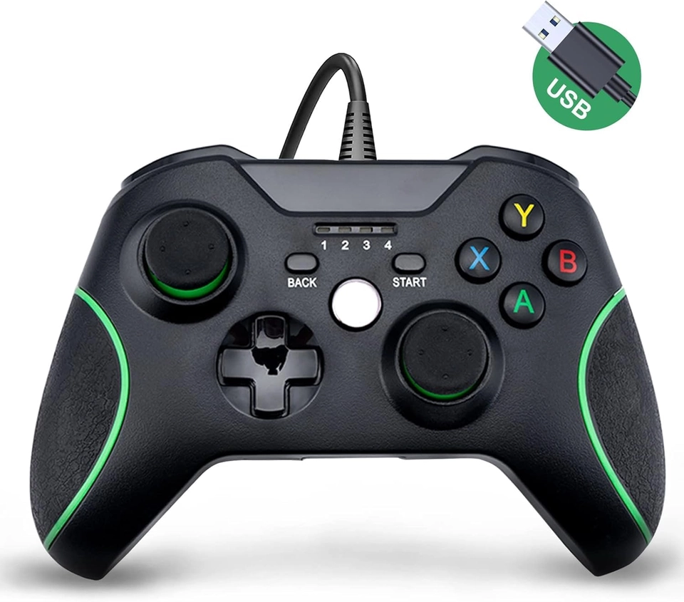 Controle Xbox One Pc Usb com fio Joystick compativel para xbox - 6
