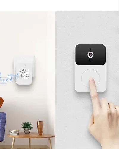 Campainha Inteligente Interfone Câmera Áudio Wi-fi Protetora - 2