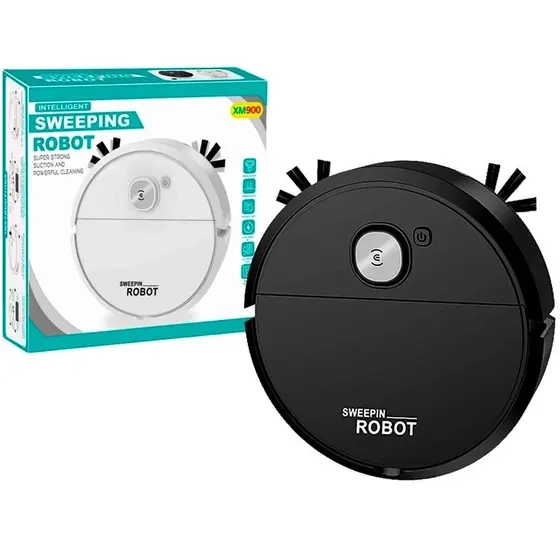 Robô Varredora/Aspirador De Pó Automática 3 Em 1 Limpeza Doméstica Robótico Inteligente E Silencioso - 1