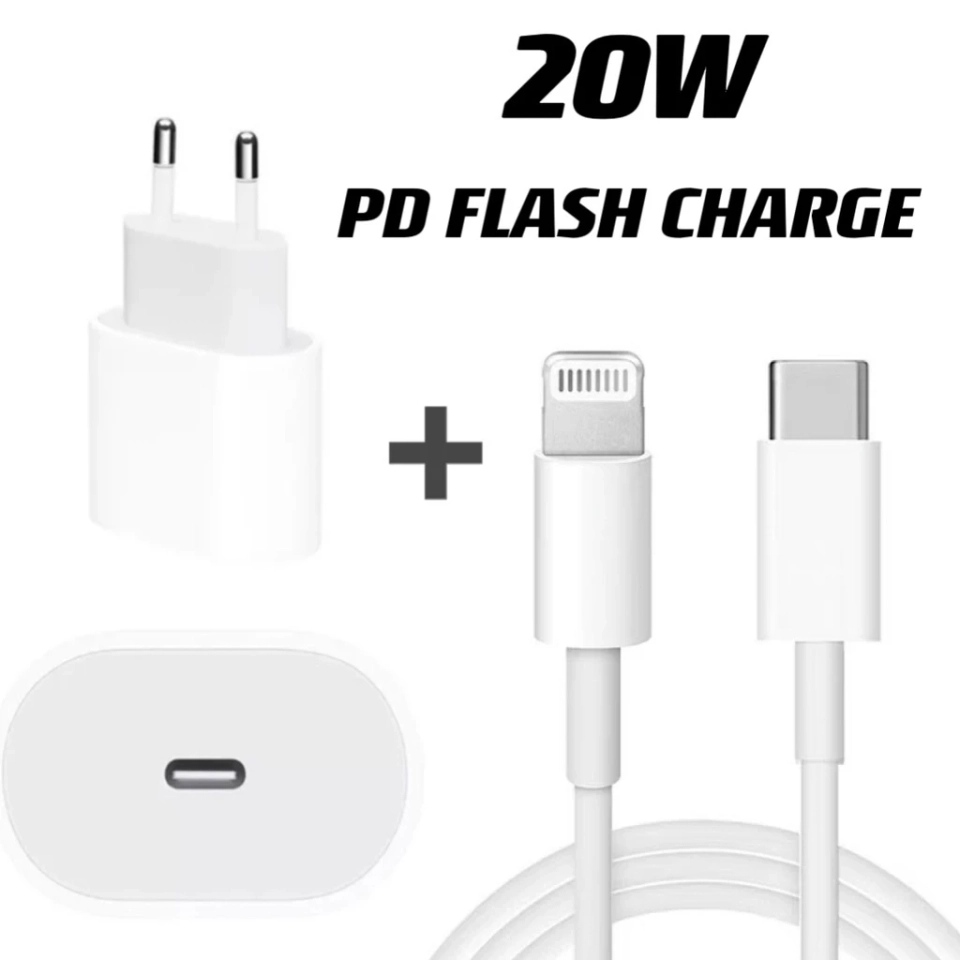 Carregador Adaptador de Energia 20w USB-C Rápido Compativel com Iphone   - 1