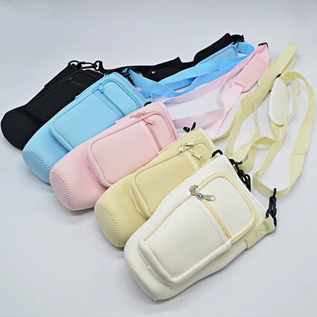 Bolsa Porta-garrafas De Água Compatível Com Copo 40oz 1,2 Litro Para Celular Chaveiro Com Alça De Ombro Ajustável - imagem 4