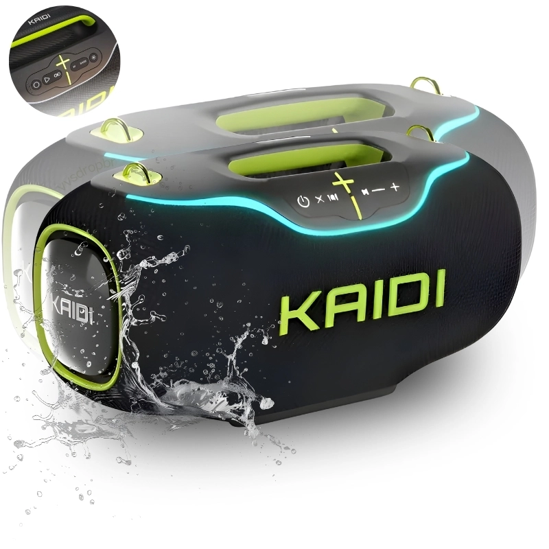 Caixa De Som Bluetooth Kaidi 888 350w Grave Potente Ipx6 Tws - Preto - imagem 1