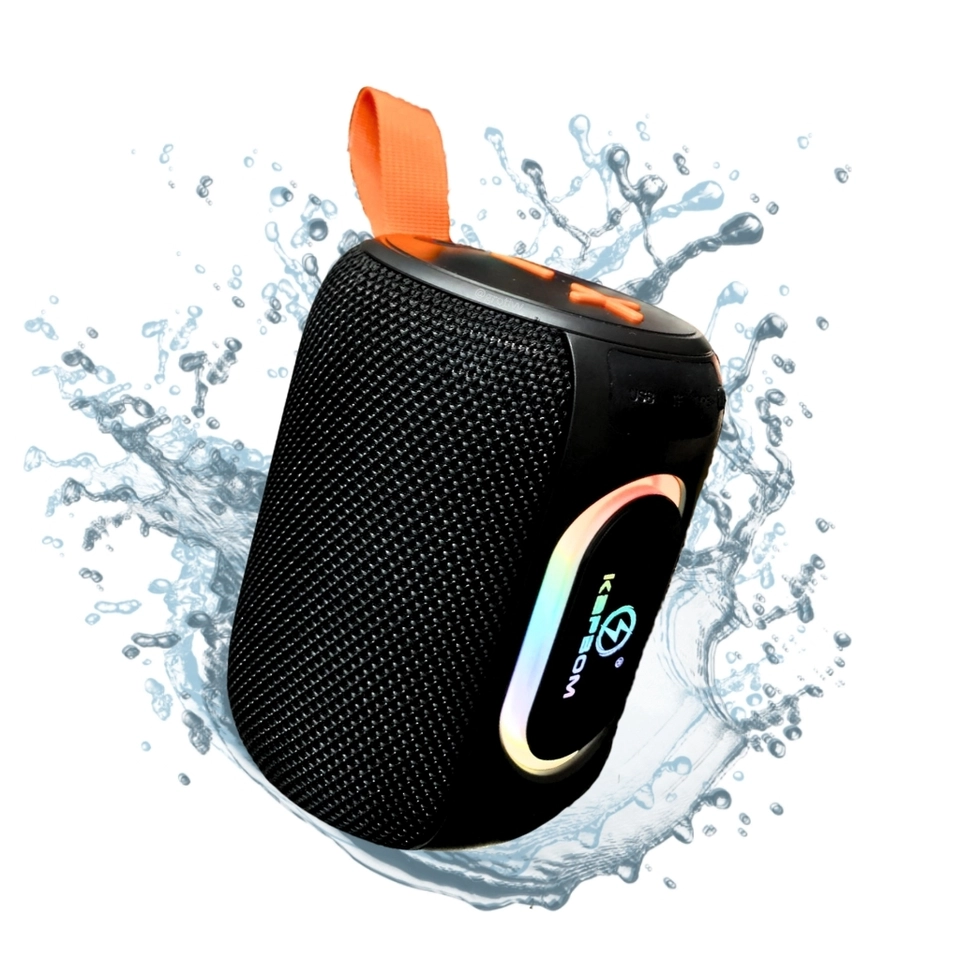 Caixa de som portátil Bluetooth Kapbom KA-8596 50W TWS LED/USB/SD/FM com graves potentes - 3