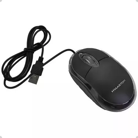 H'maston MS01 Mouse Com Fio Confortável Silencioso Modos 1000 Dpi 3 Botões com Led - 7