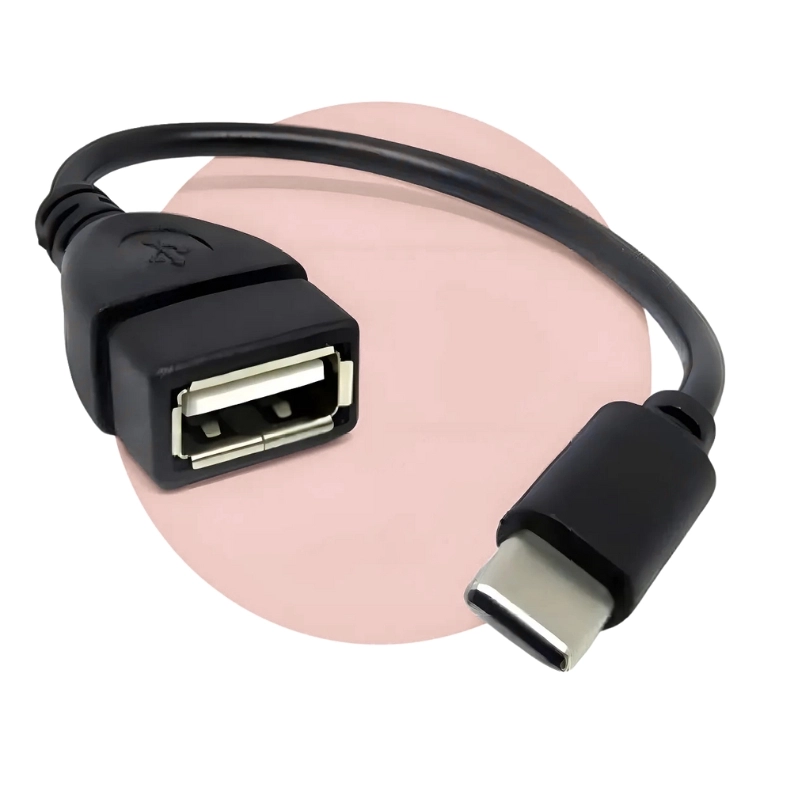Adaptador Conversor Usb Para Tipo-c Macho Fêmea Otg Usb-c Conector Pen Drive Carregador Celular Notebook Cor Preto - imagem 2