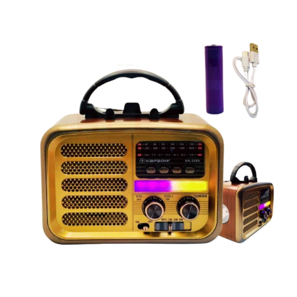 Rádio Am Fm Retrô Vintage Antigo Bluetooth Pen Drive Cor Modelo 1 - 1