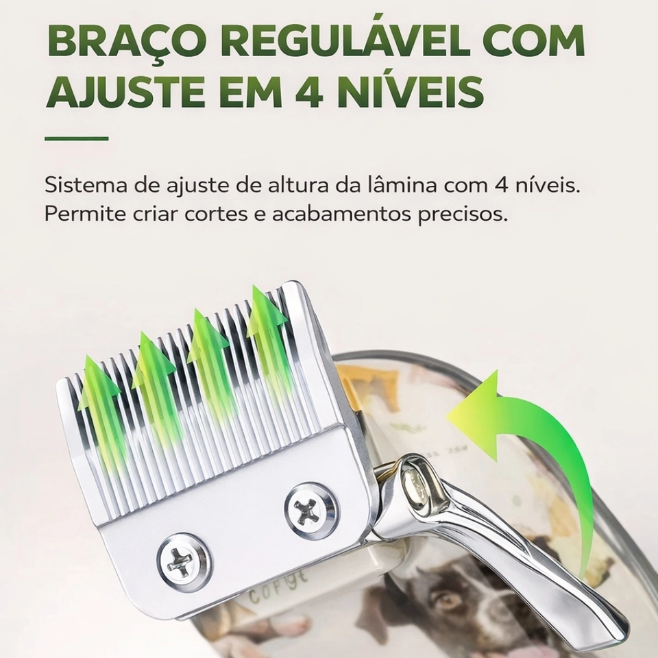 Kemei de cortar Pelos Pets e animais de estimação Bivolt sem fio 110V220V km-cw2100 Máquina 2026 - 4