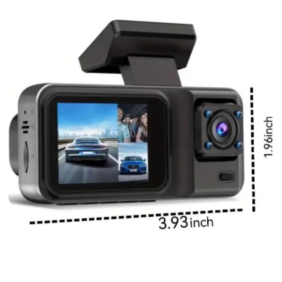 Câmera Automotiva Veicular Interna Wifi Lente Dupla Hd + Ré - 3