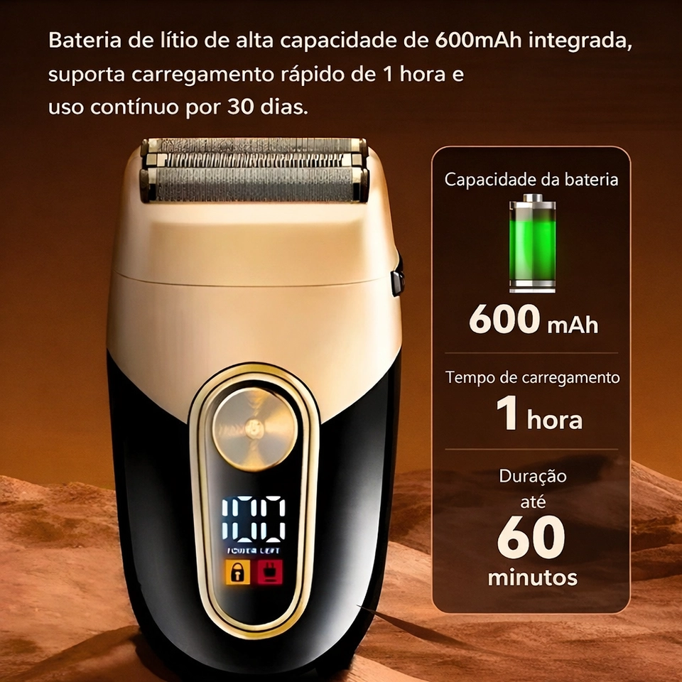 Maquina de barbear Shaver kemei km 3209 - imagem 2