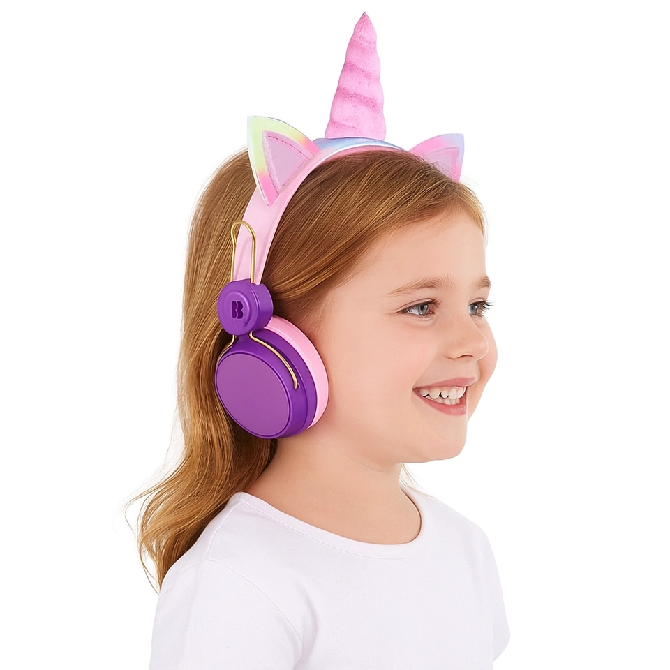 Fone De Ouvido Sem Fio Bluetooth Unicornio Para Crianças - 4