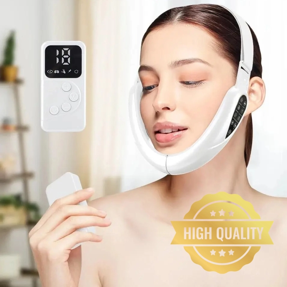Massageador Facial V-face Ems Redutor De Papada Kapbom Aparelho De Massagem Redsutor De Papadas 127/220v - imagem 2