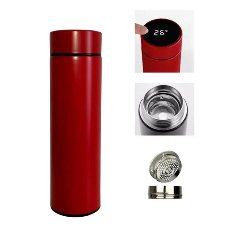 Garrafa Térmica Em Aço Inox Com Termômetro Led Digital 500ml - 5