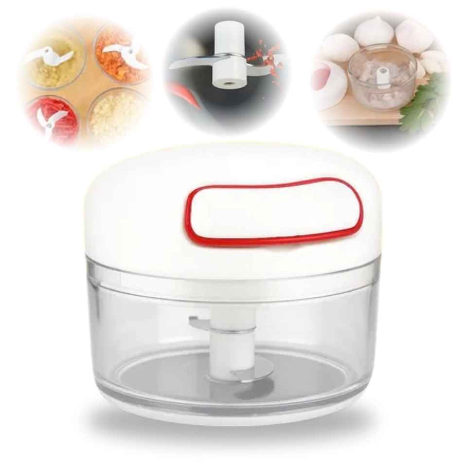 Mini Processador Triturador De Alimentos Alho - 2 Lâminas - 1