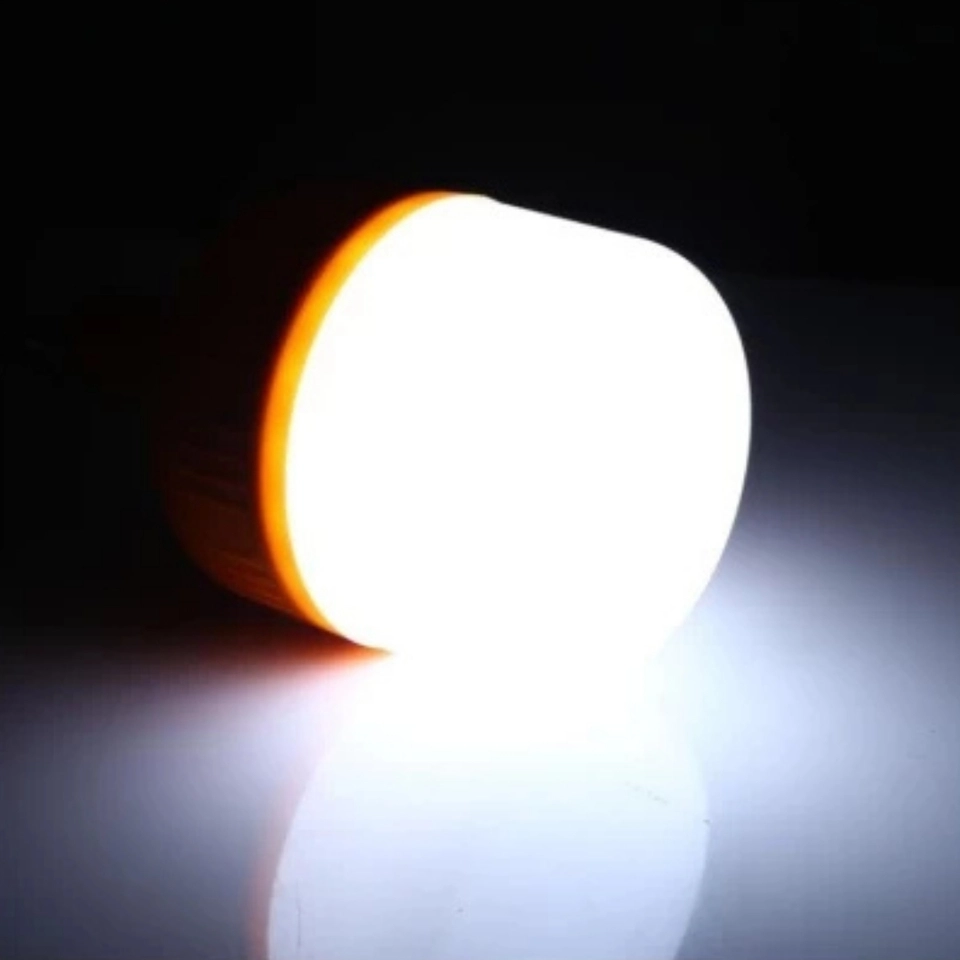 lâmpada led placa solar recarregável para barracas, pescas com gancho de suspensão - 4
