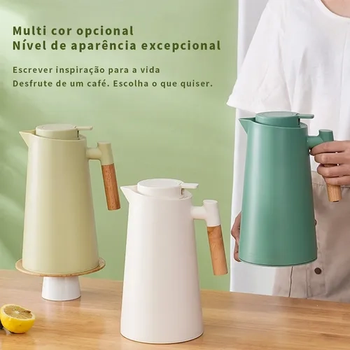 Garrafa Térmica 1 Litro Com Termômetro Led Para Chás / Café - 7