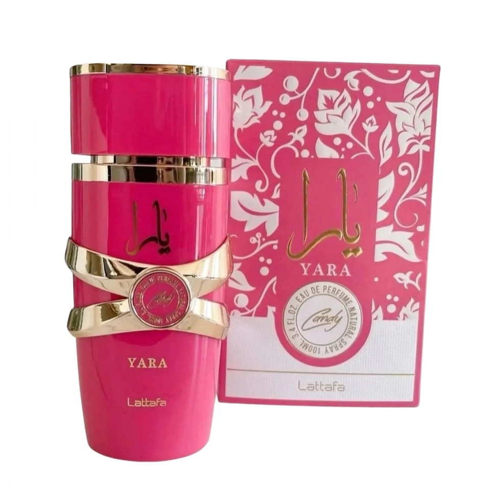 Perfume Yara Lattafa Candy Perfume Árabe Fragrância Doce Edp 100ml - Feminino - imagem 3