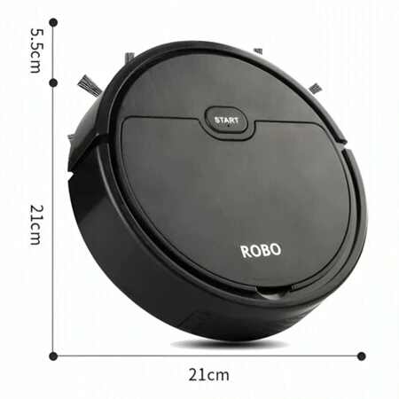 Robô Varredora/Aspirador De Pó Automática 3 Em 1 Limpeza Doméstica Robótico Inteligente E Silencioso - 3