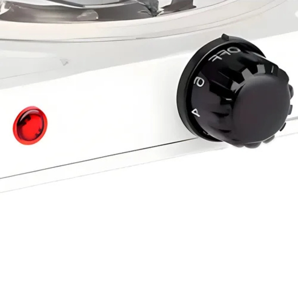 Fogão Elétrico 2 Bocas Fogareiro Portátil 2000w Camping Cor Branco - 6