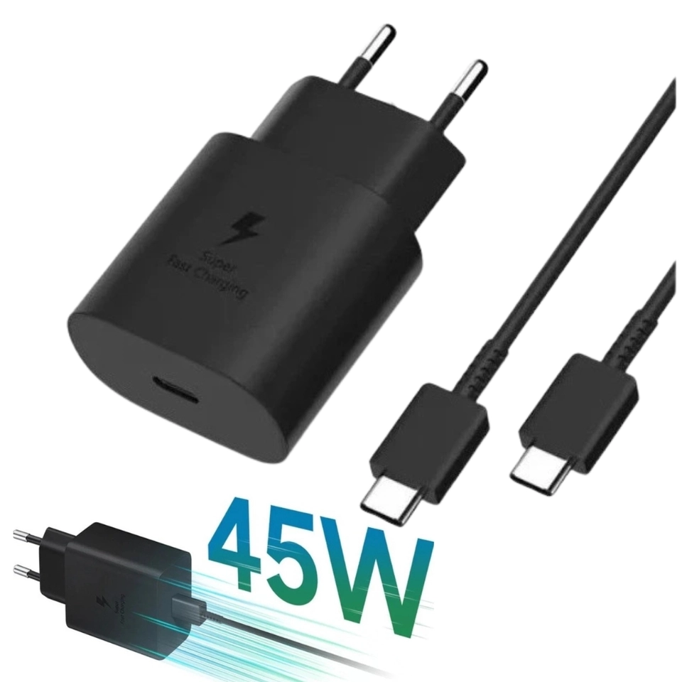 Carregador Samsung 45W Turbo Tipo C modelo sansung 2026 - imagem 1
