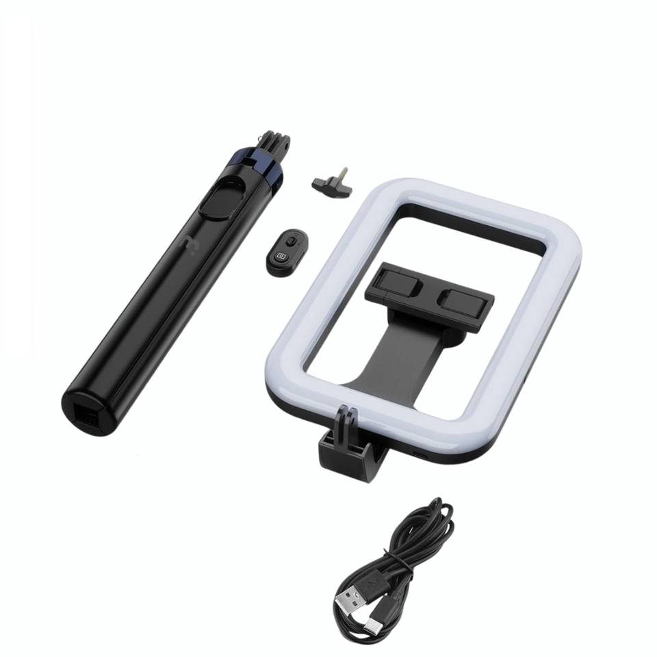 Tripé Ring Light Metros Controle Bluetooth e Suporte Celular  - 6