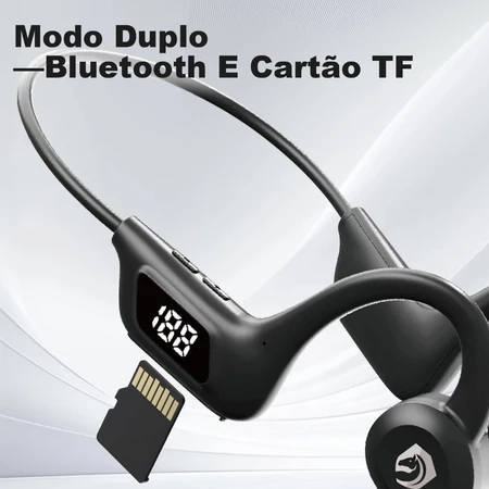 H'maston F921 Fone Ouvido De Condução Aérea Esportivo Bluetooth V5.2 Neckband Earflex - 4