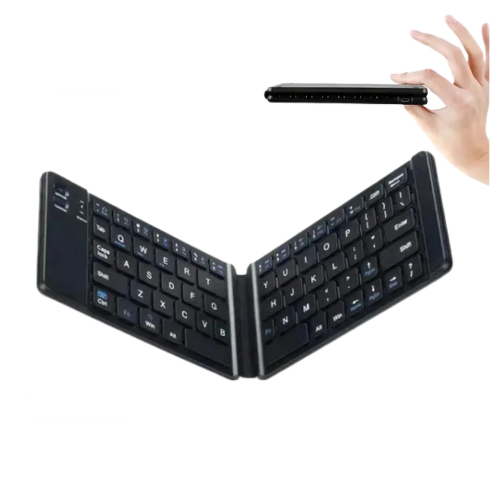 Mini Teclado Keyboard Dobrável Portátil Sem Fio Bluetooth - imagem 1